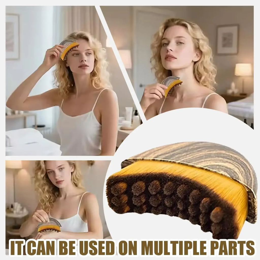 Lymphatic Face Massage Brush – Jawline Sculpting & Facial Drainage Tool
